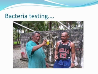 Bacteria testing….
 