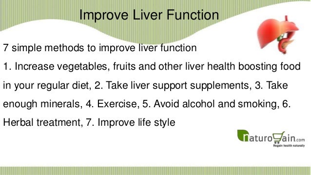 How to improve liver