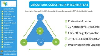 MTech MATLAB projects | PPT