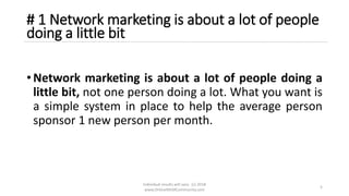 8 MLM Secrets to Grow Your Business This Year | PPTX