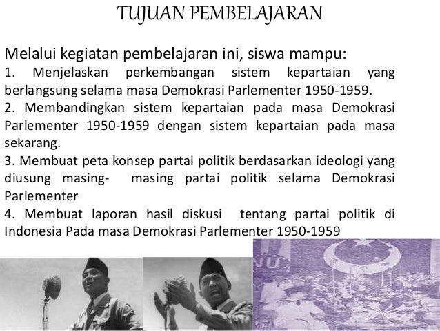 Ppt Sistem Kepartaian Pada Masa Demokrasi Liberal