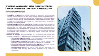 Strategic Management in The Public Sector - The Case of The Swedish ...