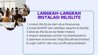 Template Inlislite PPT PENGENALAN OTOMASI PERPUSTAKAAN MENGGUNAKAN APLIKAS INLIS LITE | PDF