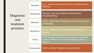 Diagnostic
and
treatment
priorities
 