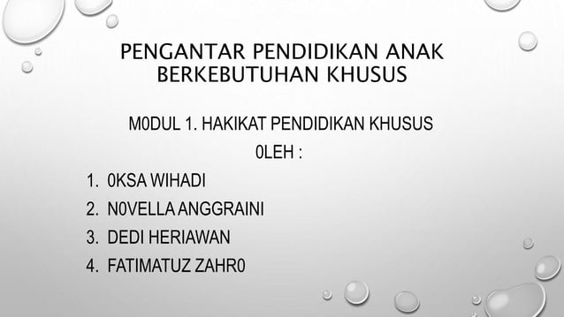 Ppt Abk Anak Berkebutuhan Khusus Modul 1 Pptx