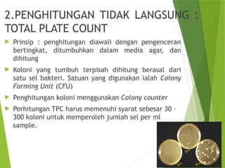 Tpc Colonies PPT Acara 2 Biotekpang Pengamatan Mikroba dgn TPC Spektro dan Bakteri ...