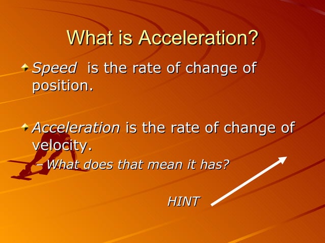 Ppt Acceleration | PPT