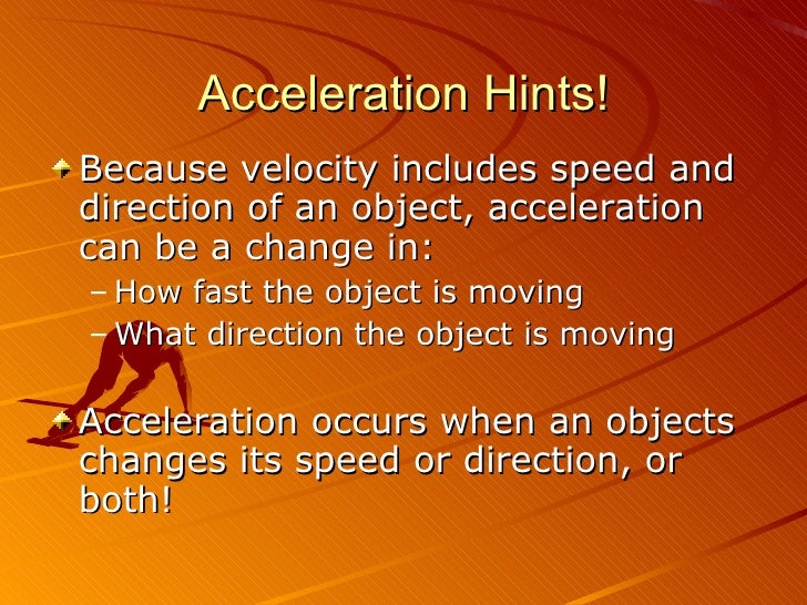 Ppt Acceleration
