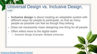 Accessibility & Inclusive Design to Enable Success | PPTX