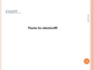 02/21/2025
18
CONT…
Thanks for attention!!!!!
 