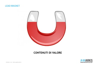 LEAD MAGNET
COPYRIGHT © 2013 – WWW.A-MARKSFACTORY.IT
CONTENUTI DI VALORE
 