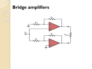 Bridge amplifiers
 