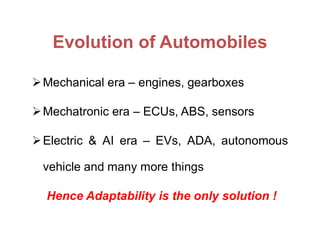 Comprehensive Introduction to Automobile Engineering: Concepts, History ...