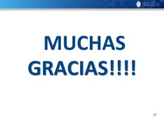 37
MUCHAS
GRACIAS!!!!
 
