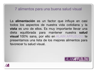 7 alimentos para una buena salud visual | PPT