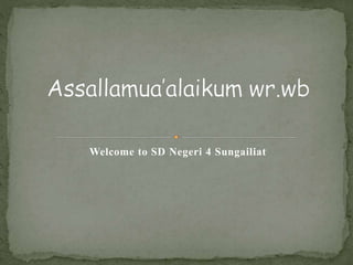 Welcome to SD Negeri 4 Sungailiat
 