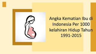 Angka Kematian Ibu di
Indonesia Per 1000
kelahiran Hidup Tahun
1991-2015
 