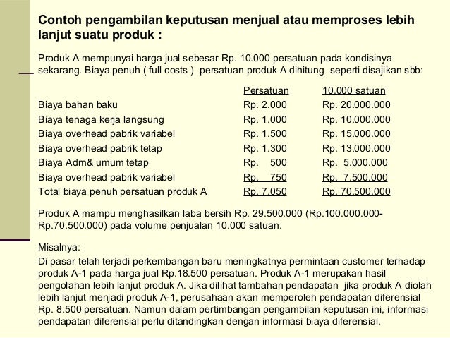 28 Contoh Soal Informasi Akuntansi Diferensial Kumpulan Contoh Soal