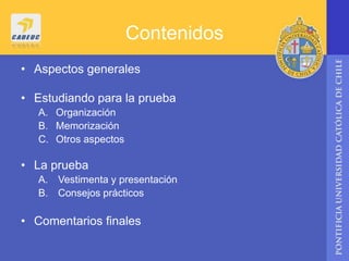 Taller De Prepación De Pruebas Orales