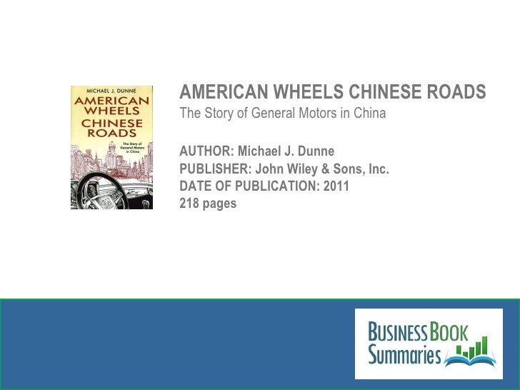 American Wheels Chinese Roads