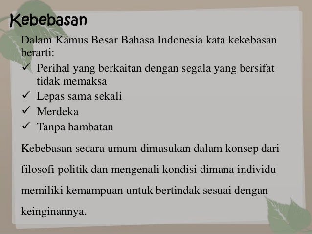 Ppt Kebebasan Berorganisasi