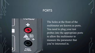 Multimeter Serial Port ppt analog&digital multitester lesson 1 .pptx