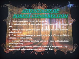 FOREST CONSERVATION (ANIMATED)- PPT | PPTX