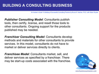An Insider's Guide to Building a Successful Consulting Practice | PPT