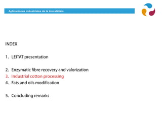 Aplicaciones industriales de la biocatálisis
 