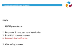 Aplicaciones industriales de la biocatálisis
 