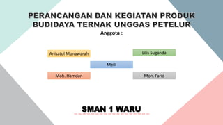Anggota :
SMAN 1 WARU
Anisatul Munawarah Lilis Suganda
Melli
Moh. Hamdan Moh. Farid
 