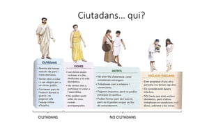 Ciutadans… qui?
CIUTADANS NO CIUTADANS
 