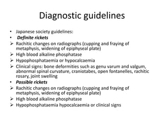 Blood Ph Rickets Approach to Rickets and relevant metabolic bone disorders | PPTX