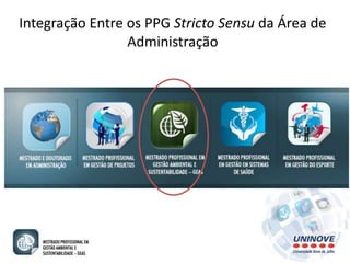 Integração Entre os PPG Stricto Sensu da Área de 
Administração 
 