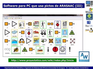 Software para PC que usa pictos de ARASAAC (III)

http://www.proyectotico.com/wiki/index.php/Inicio
Departamento de Infomática e Ingeniería de Sistemas del CPS de la Universidad de Zaragoza - Dr. Joaquín Ezpeleta (Catedrático)

 