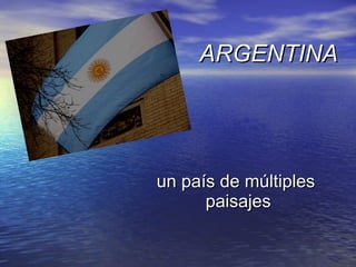 un país de múltiples  paisajes ARGENTINA 