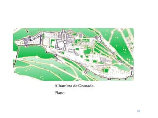 Alhambra de Granada.
Plano
 