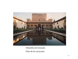 Alhambra de Granada.
Patio de los arrayanes
 