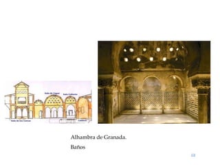 Alhambra de Granada.
Baños
 
