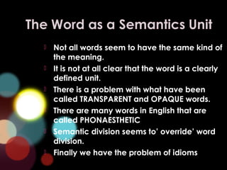 the scope of semantic