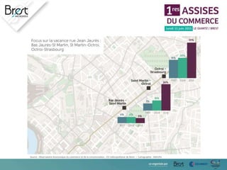 Source : Observatoire économique du commerce et de la consommation , CCI métropolitaine de Brest – Cartographie : ADEUPa
 
