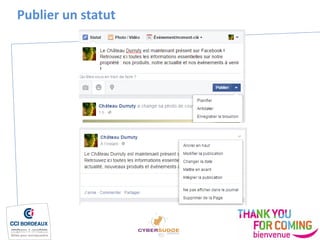 Publier un statut
 