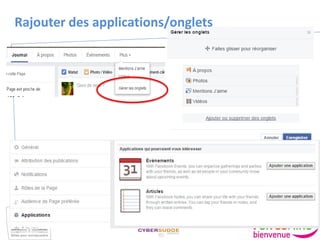 Rajouter des applications/onglets
 