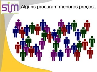 Alguns procuram menores preços...
 