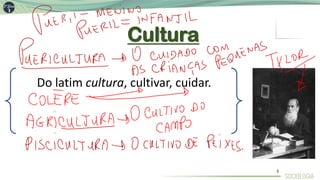 Cultura
Do latim cultura, cultivar, cuidar.
3
 
