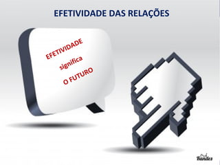 EFETIVIDADE DAS RELAÇÕES
E
AD
IVID
T
EFE
fica
i
ign
s
O
UR
FUT
O

Negociação

Prof. Randes Enes

 