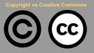 Copyright vs Creative Commons
 