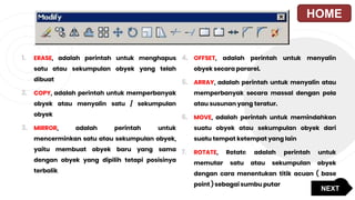 PPTmedia pembelajaran autocad perintah dasar | PPTX