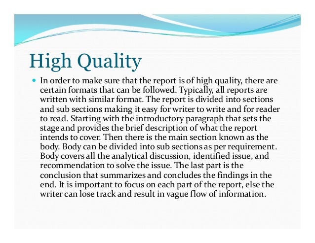 Guidelines for effective report writing image