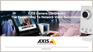 AXIS Camera Companion
The Easiest Way To Network Video Surveillance




                   www.axis.com
 